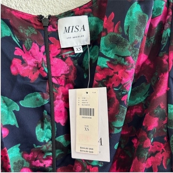 Misa Los Angeles Narcissa Floral Mini Dress NWT - Picture 8 of 9